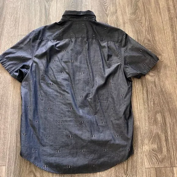 Penguin by Munsingwear Men’s L Short Sleeve Slim Fit Shirt Gray-Blue - Picture 5 of 5